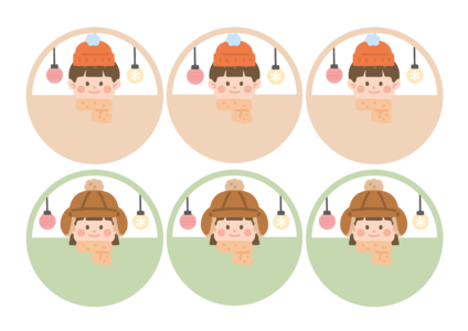 겨울용품 선물라벨